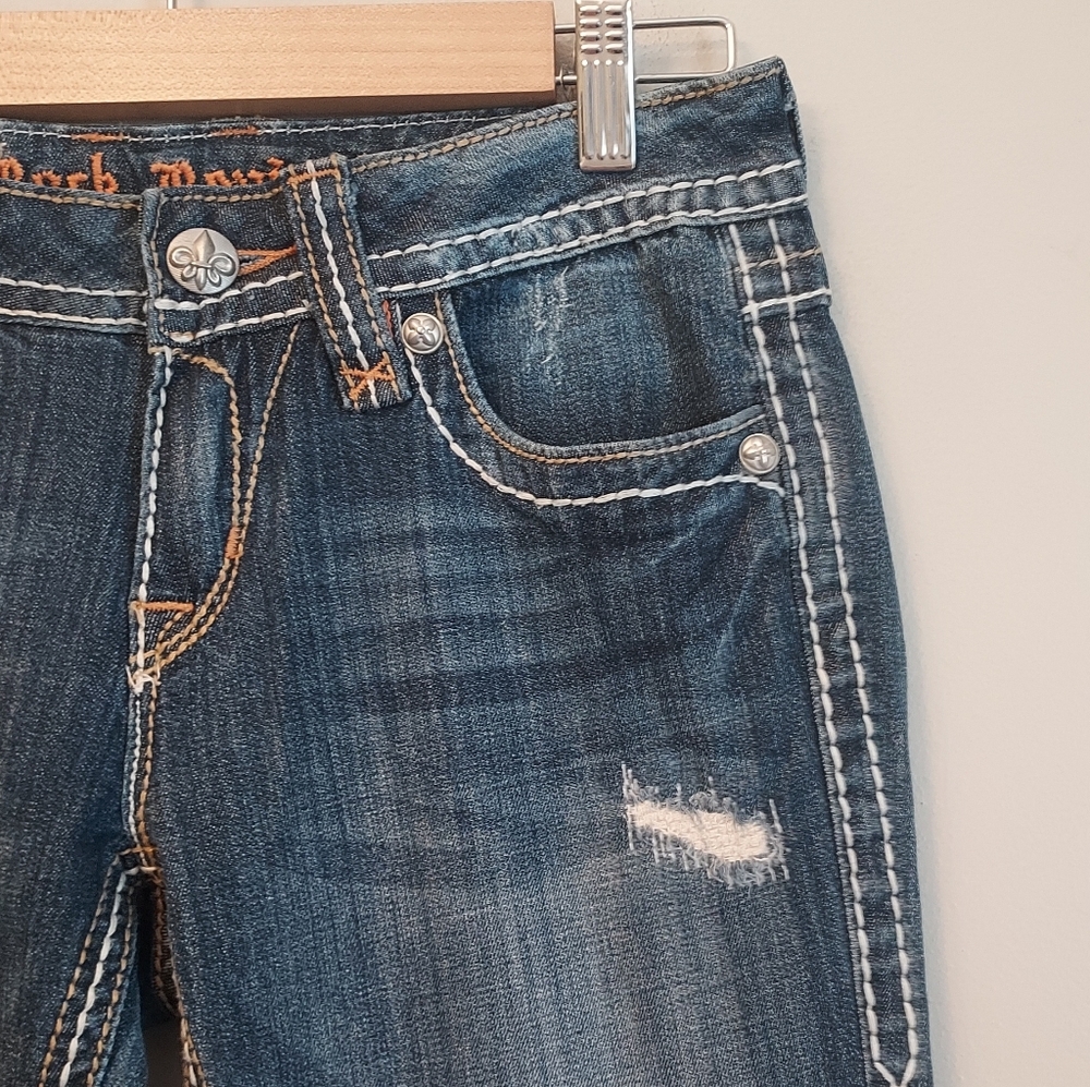 Rock & Revival Modelo Bootcut Boot Blue Denim Jeans Size 28 Tricia Wash - Picture 7 of 16